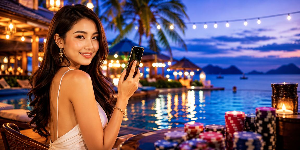 Pengguna mengakses kasino mudah alih es125 di Langkawi dengan antaramuka yang mesra pengguna